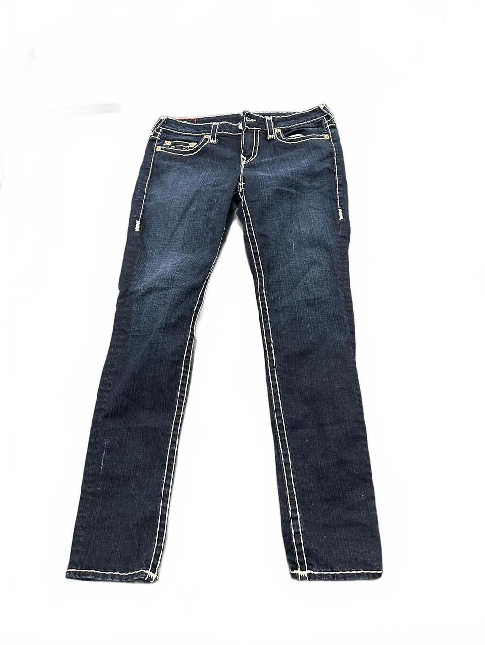 Vintage true religion Denim Jeans with White Contrast Stitching